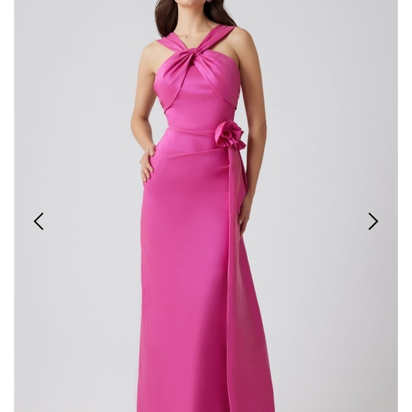 Teri Jon Fuchsia Halter Gown - Picture 1 of 7